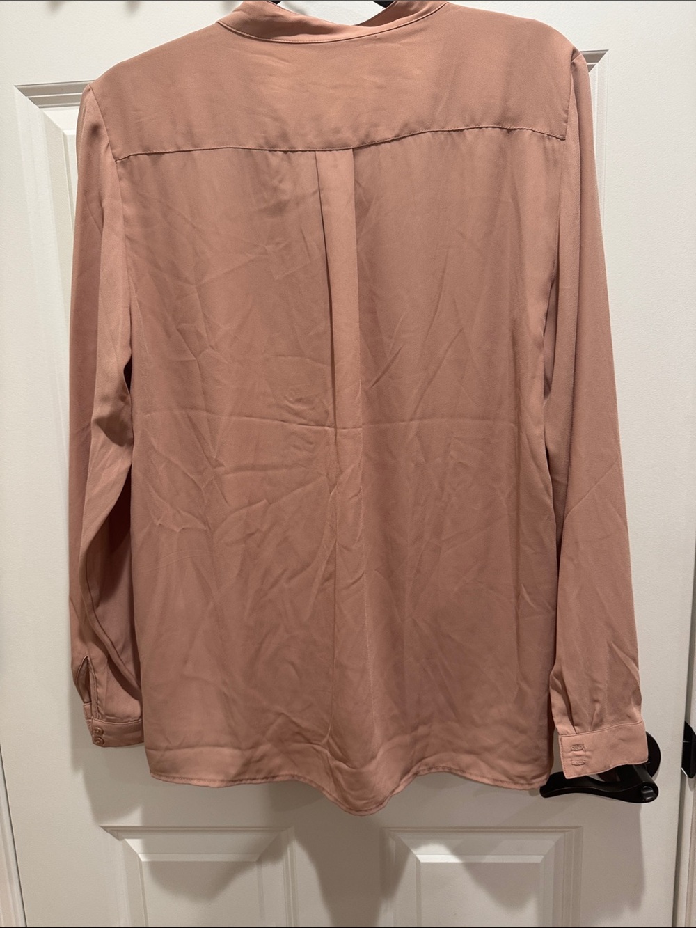Adrianna Papell Collar Blouse in Dusty Rose - Picture 4 of 4